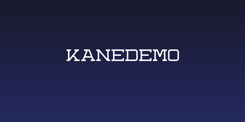 KaneDemo Social Header