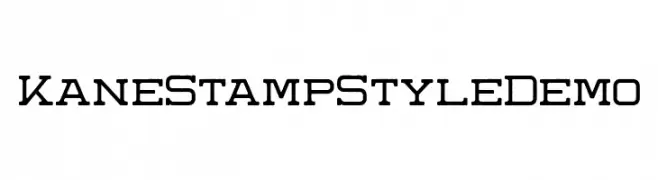 KaneStampStyleDemo  Descarca Fonturi Gratis
