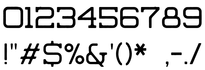KaneStampStyleDemo Font OTHER CHARS