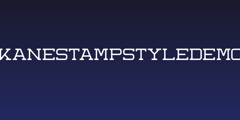 KaneStampStyleDemo Social Header