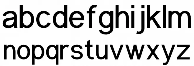 Kanetin Personal Use Schriftart Kleinbuchstaben