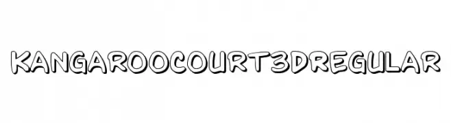 Kangaroo Court 3D Regular  Fuentes Gratis Descargar