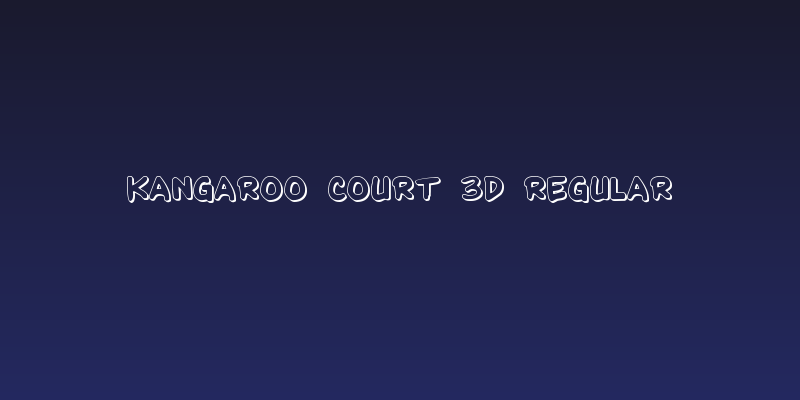 Kangaroo Court 3D Regular Social Header