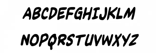 Kangaroo Court Condensed Italic Polices MAJUSCULES