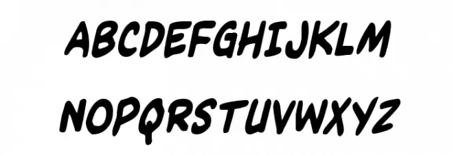 Kangaroo Court Condensed Italic Polices MAJUSCULES