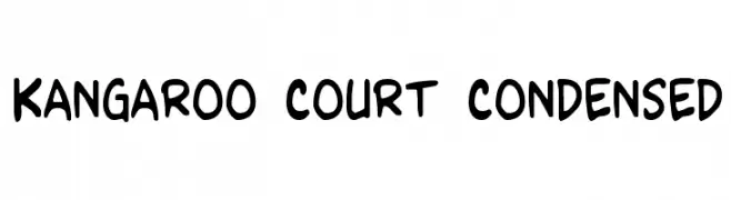 Kangaroo Court Condensed  font caratteri gratis