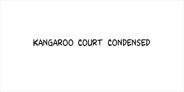 Kangaroo Court Condensed Logo
