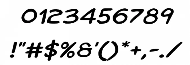 Kangaroo Court Expanded Italic Font OTHER CHARS
