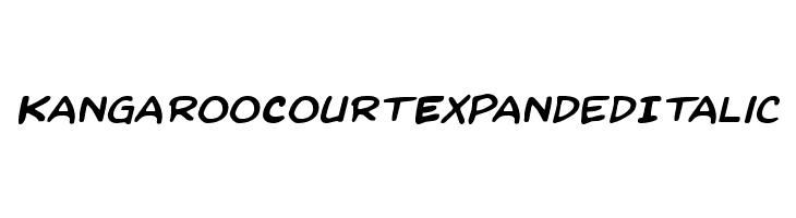 Kangaroo Court Expanded Italic  Frei Schriftart Herunterladen