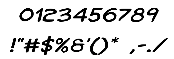 Kangaroo Court Expanded Italic Font OTHER CHARS