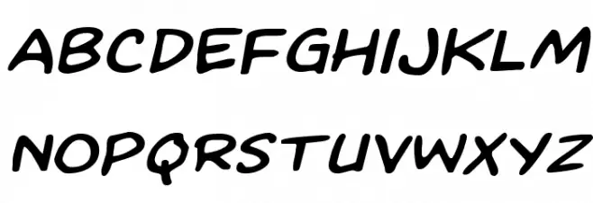 Kangaroo Court Expanded Italic Шрифта строчной