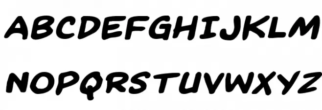 Kangaroo Court Expanded Italic Schriftart Groß