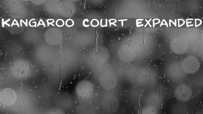 Kangaroo Court Expanded Font examples