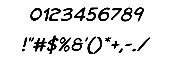 Kangaroo Court Italic Font OTHER CHARS