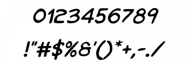 Kangaroo Court Italic Font OTHER CHARS