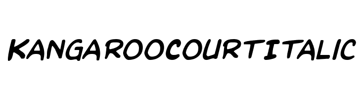 Kangaroo Court Italic  नि: शुल्क फ़ॉन्ट्स डाउनलोड
