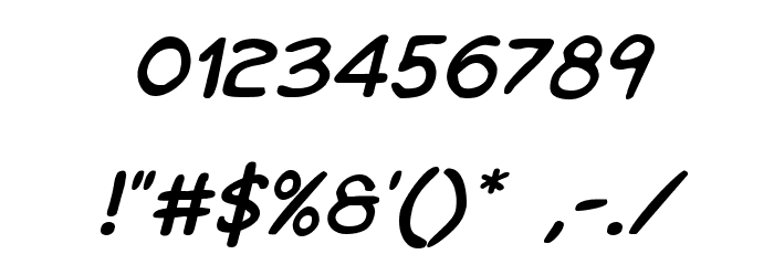 Kangaroo Court Italic Font OTHER CHARS