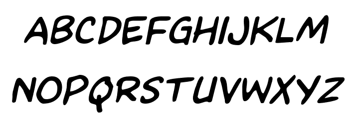 Kangaroo Court Italic Font LOWERCASE