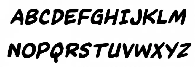 Kangaroo Court Italic Polices MAJUSCULES