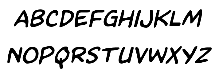 Kangaroo Court Italic Font LOWERCASE