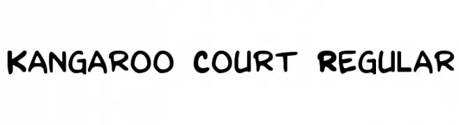 Kangaroo Court Regular  नि: शुल्क फ़ॉन्ट्स डाउनलोड