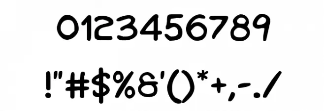 Kangaroo Court Regular Font OTHER CHARS