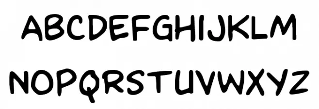 Kangaroo Court Regular Font LOWERCASE