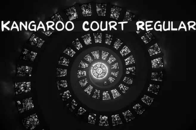 Kangaroo Court Regular Font examples