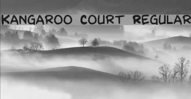 Kangaroo Court Regular Font examples