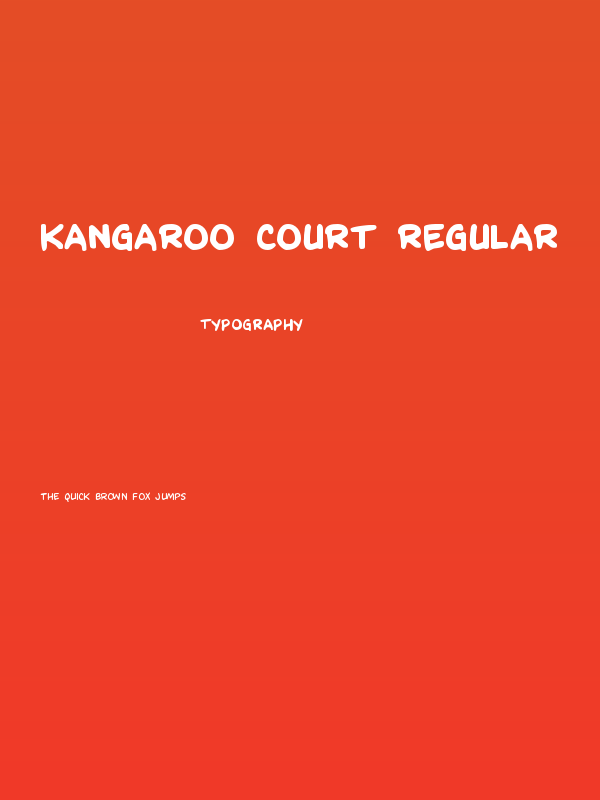 Kangaroo Court Regular Poster
