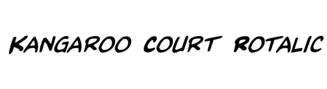 Kangaroo Court Rotalic  font caratteri gratis