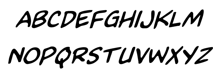 Kangaroo Court Rotalic Font LOWERCASE