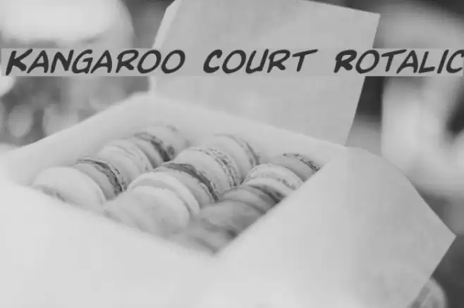 Kangaroo Court Rotalic Font examples
