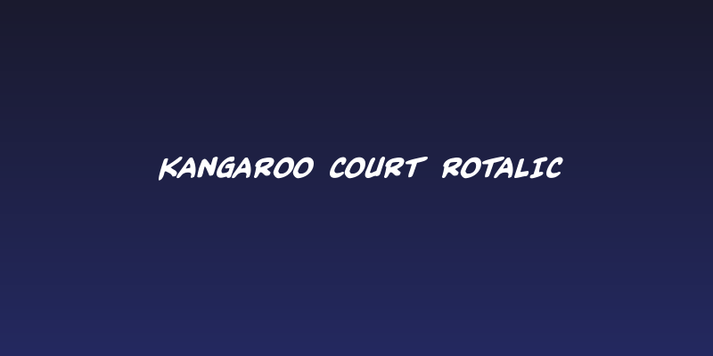 Kangaroo Court Rotalic Social Header