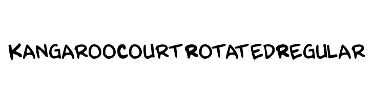 Kangaroo Court Rotated Regular  Frei Schriftart Herunterladen