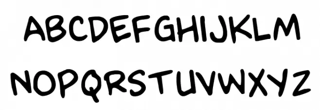 Kangaroo Court Rotated Regular 字体 小写