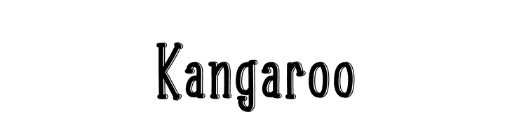 Kangaroo  नि: शुल्क फ़ॉन्ट्स डाउनलोड
