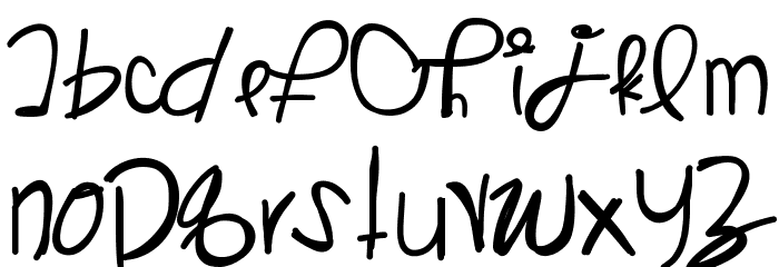 KangarooSong Font LOWERCASE