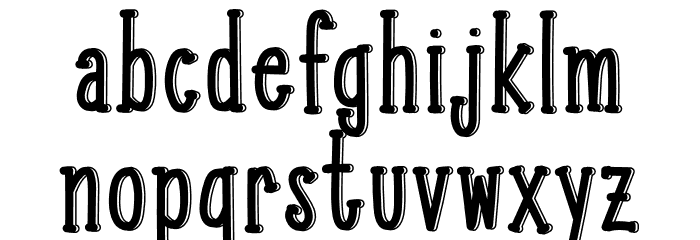 Kangaroo Font LOWERCASE