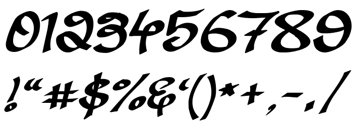 Kanglish-Italic Font OTHER CHARS