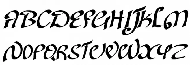Kanglish-Italic Polices MAJUSCULES