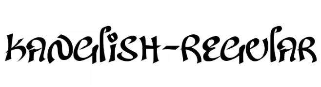 Kanglish-Regular  font caratteri gratis