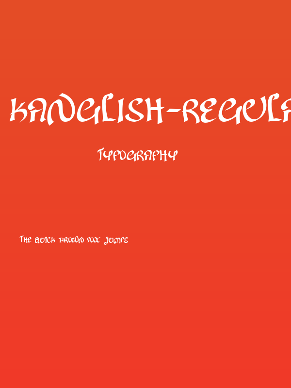Kanglish-Regular Poster