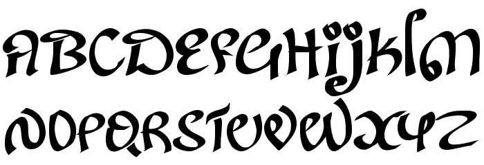 Kanglish-Regular Font LOWERCASE