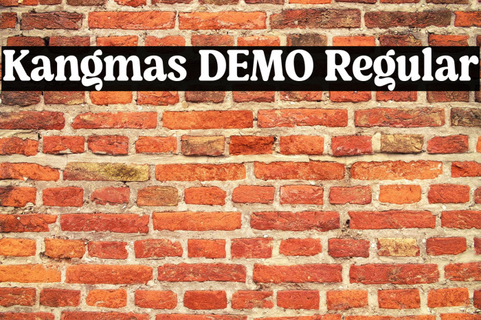 Kangmas DEMO Regular Example 1