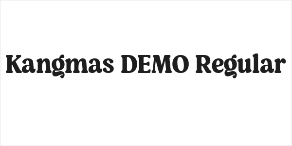 Kangmas DEMO Regular Logo