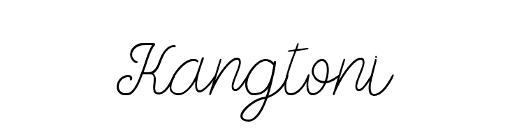 Kangtoni  Скачать бесплатные шрифты