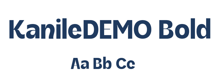 KanileDEMO Bold Font Preview