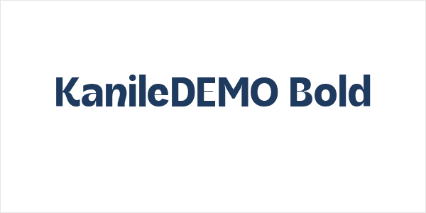 KanileDEMO Bold Logo