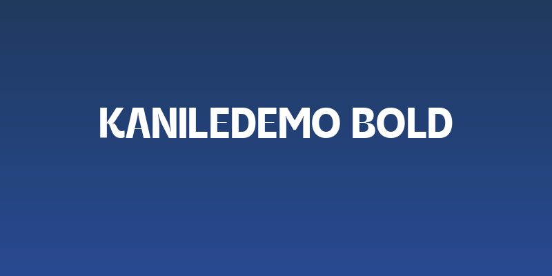 KanileDEMO Bold Social Header